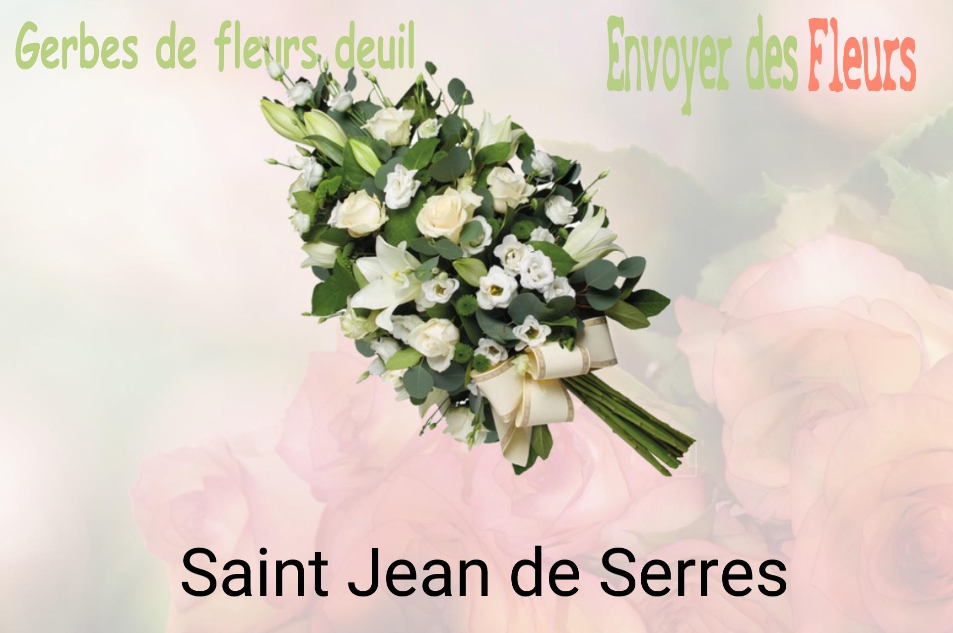 Gerbe de fleurs de deuil livrée à Saint-Jean-de-Serres
